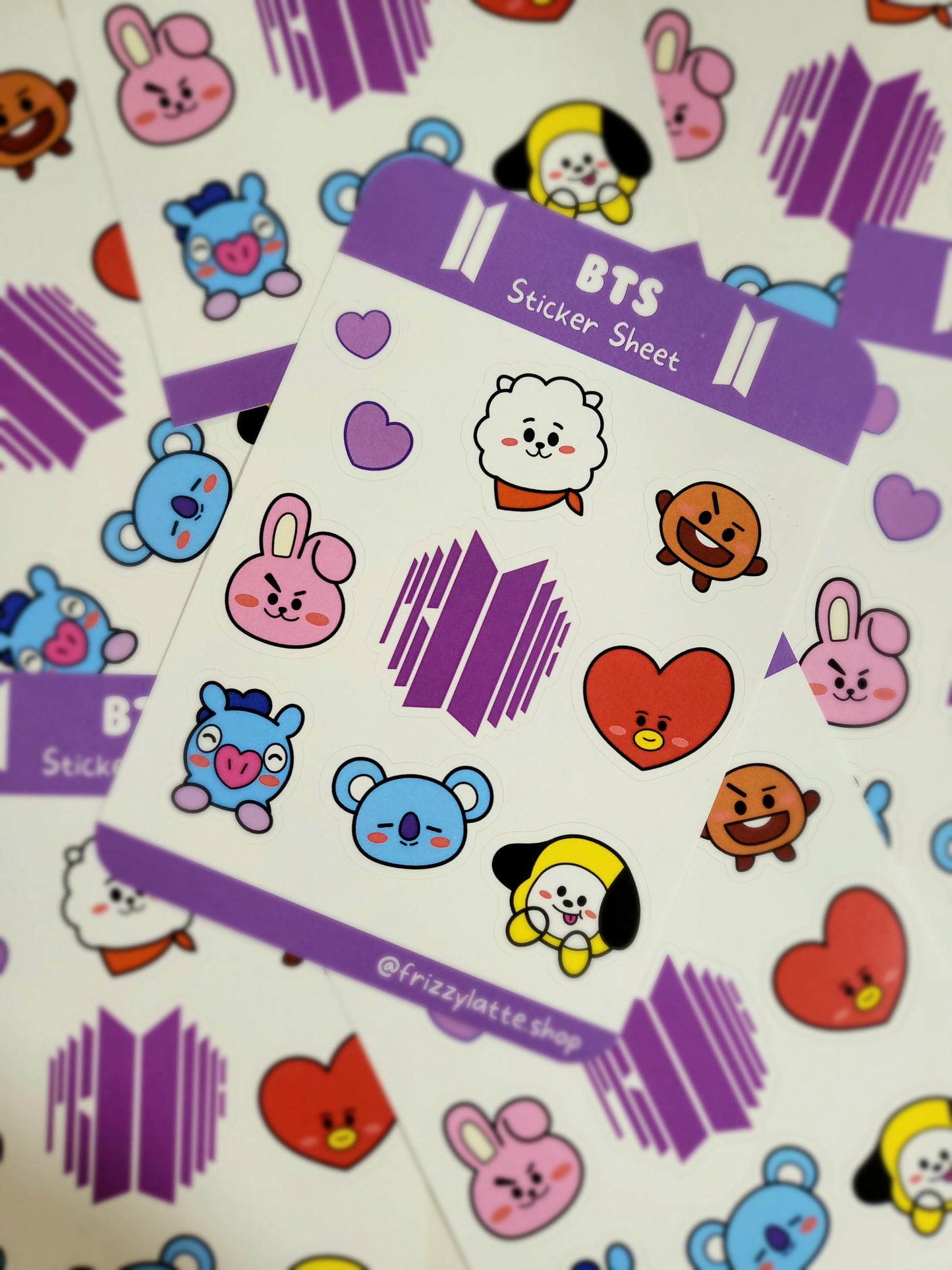 BTS Waterproof Stickersheet