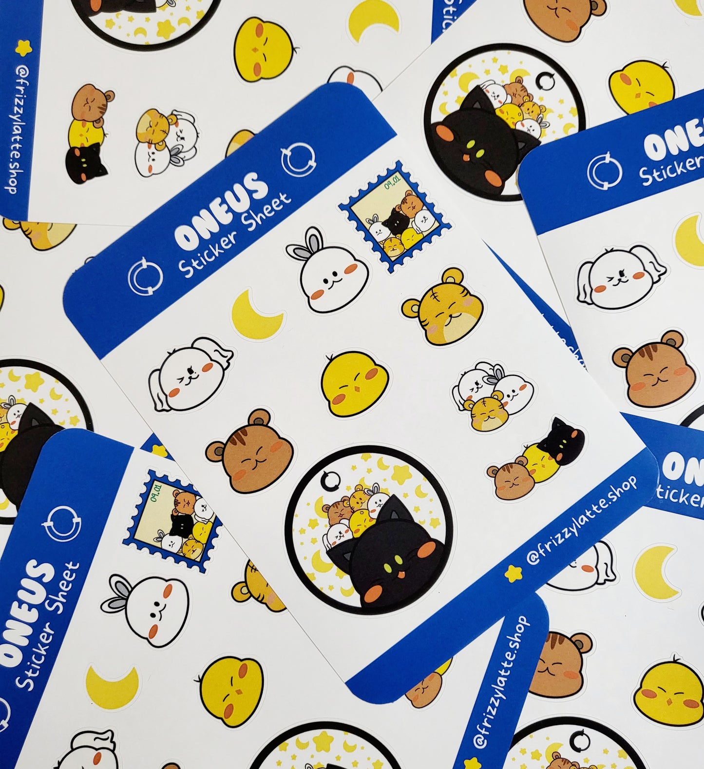 ONEUS Waterproof Removable Sticker Sheet