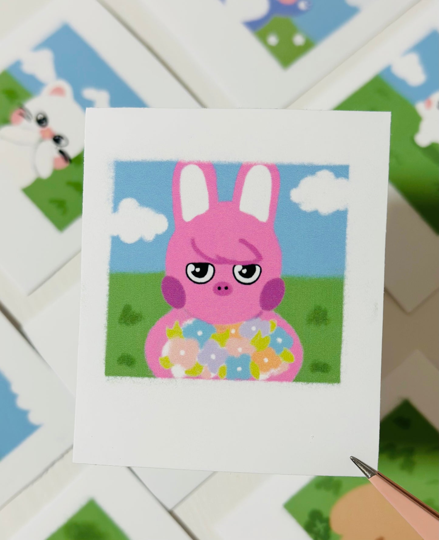 Babu Skzoo - Polaroid Sticker Set